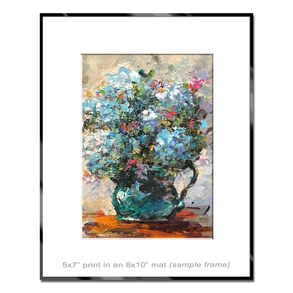Thumbnail: "Hydrangea Teal - small prints"