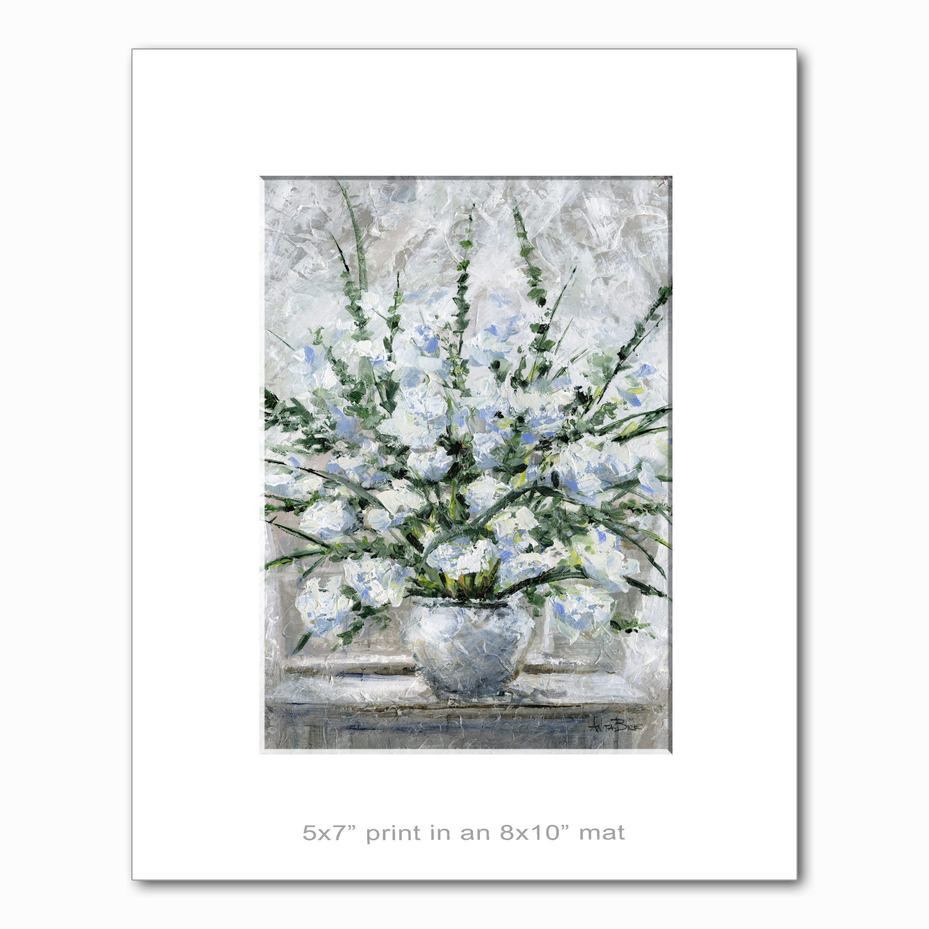 "Dressed in White - small prints"