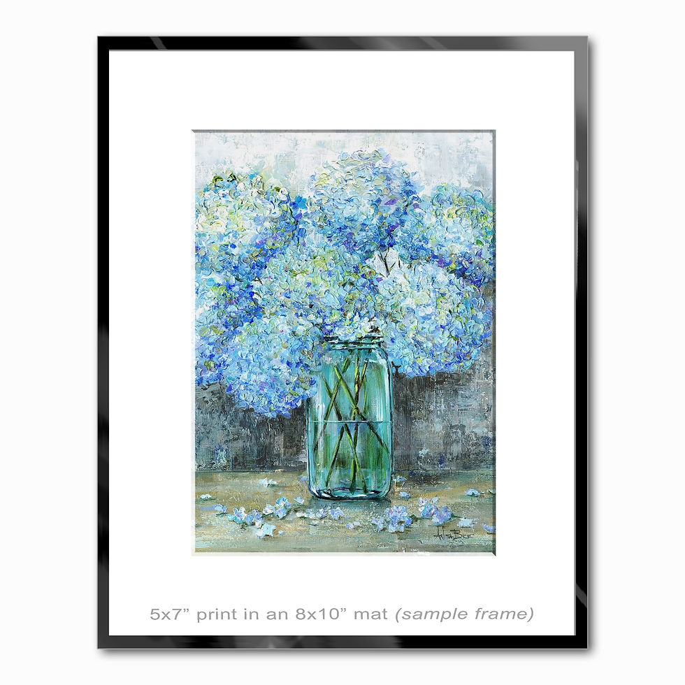 Thumbnail: "Fresh Cut Hydrangeas - small prints"