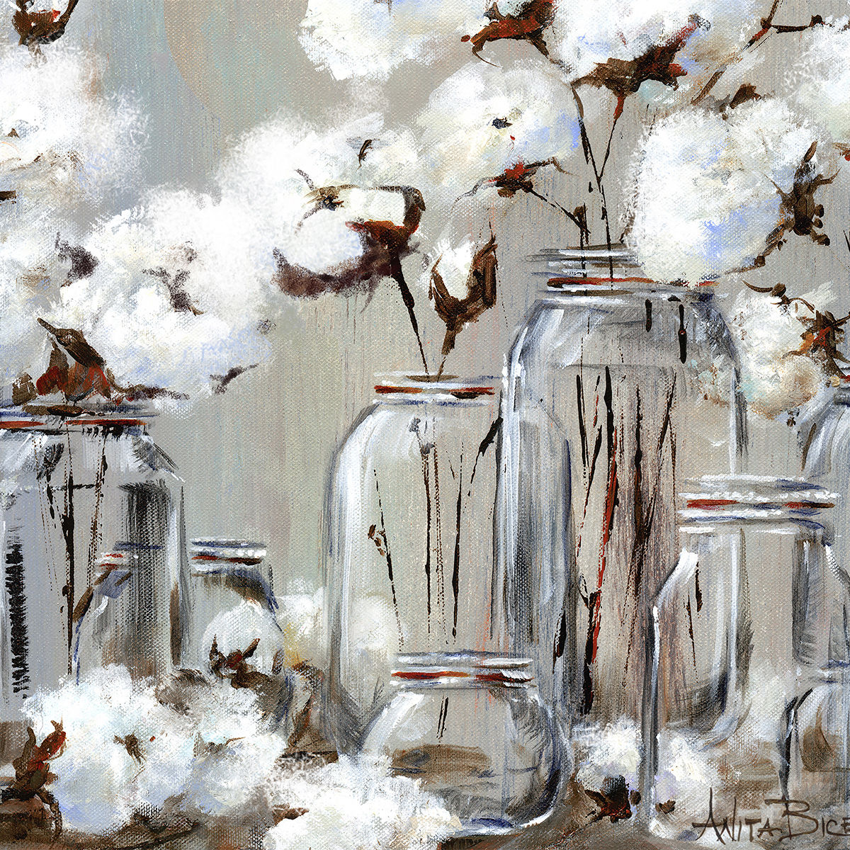 "Arranging Cotton 9"_4x4minis