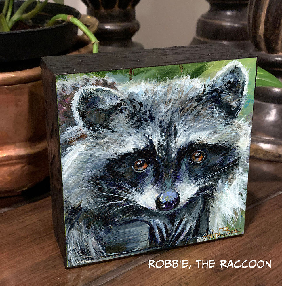 "Robbie, the Raccoon"_4x4minis