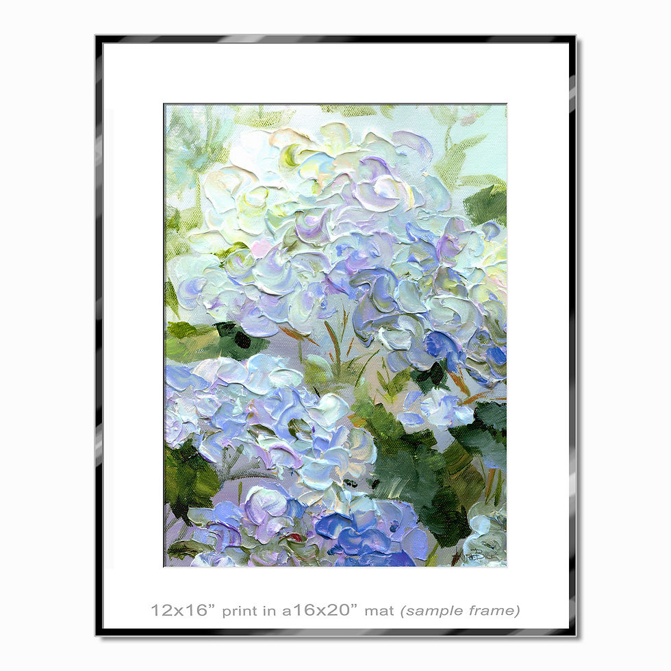 Thumbnail: "Hydrangea Study - 22 - small prints"
