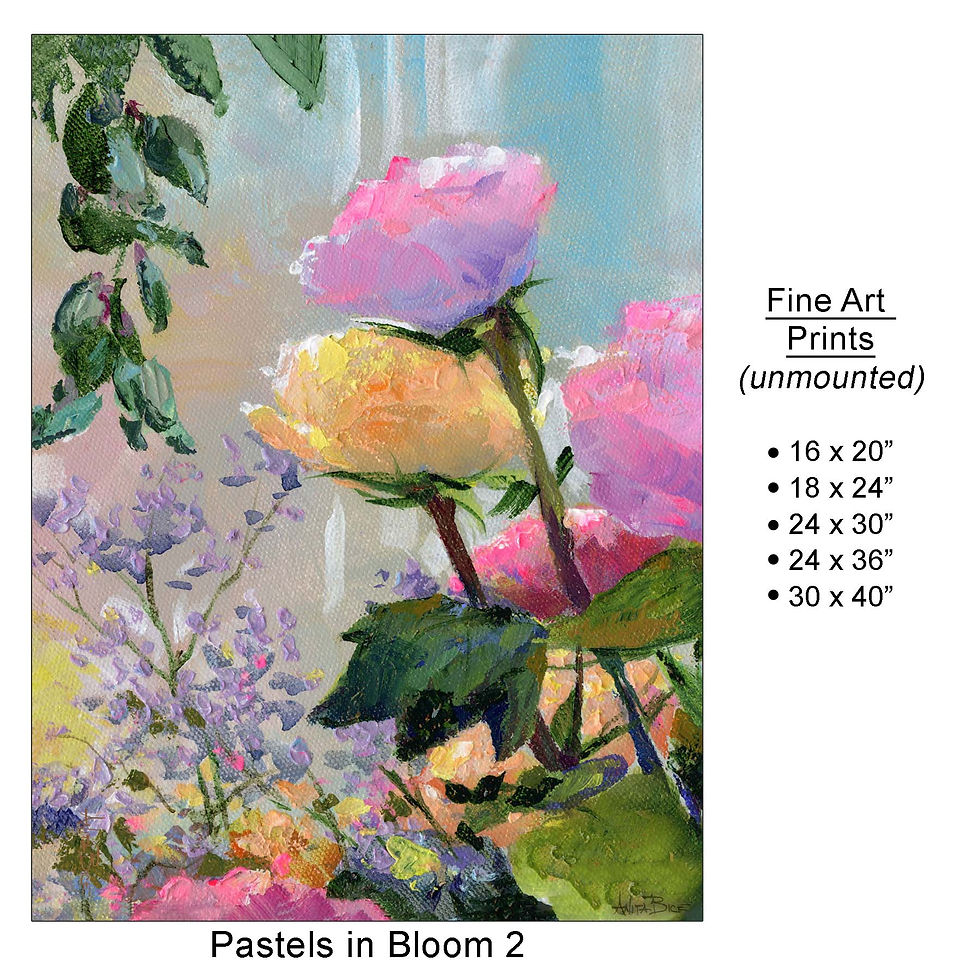 Pastels in Bloom 2 - Large Fine Art Prints