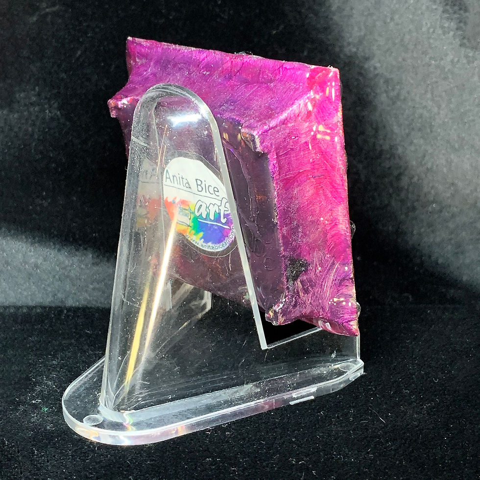 Thumbnail: Resin Art -3 Fish with Purple back