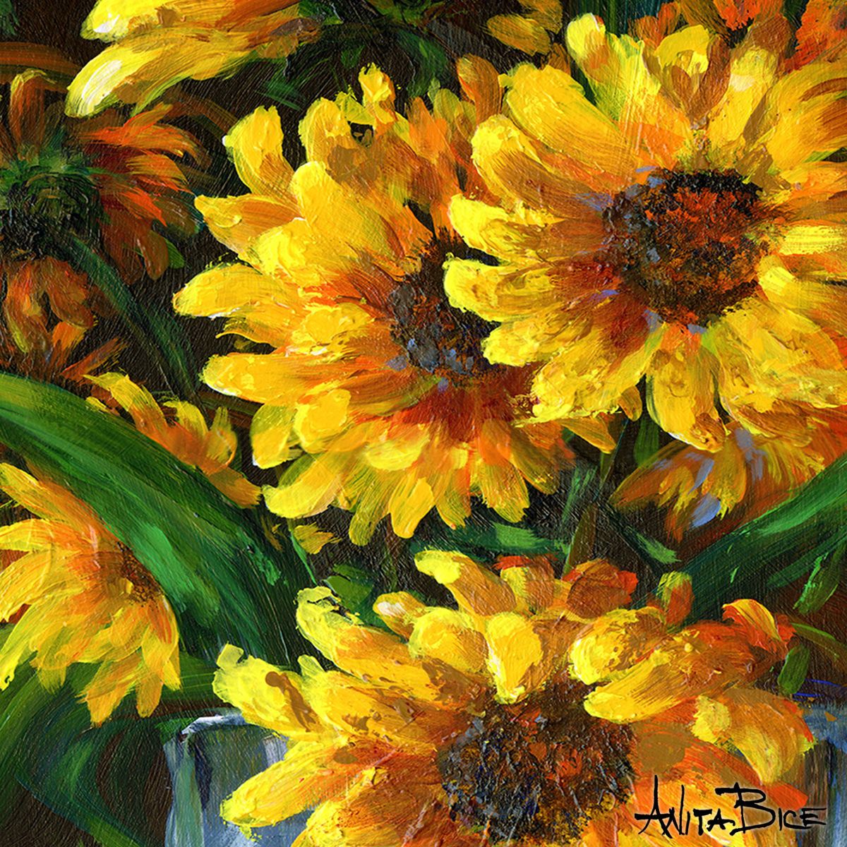 "Fresh Cut Daisies"_4x4minis