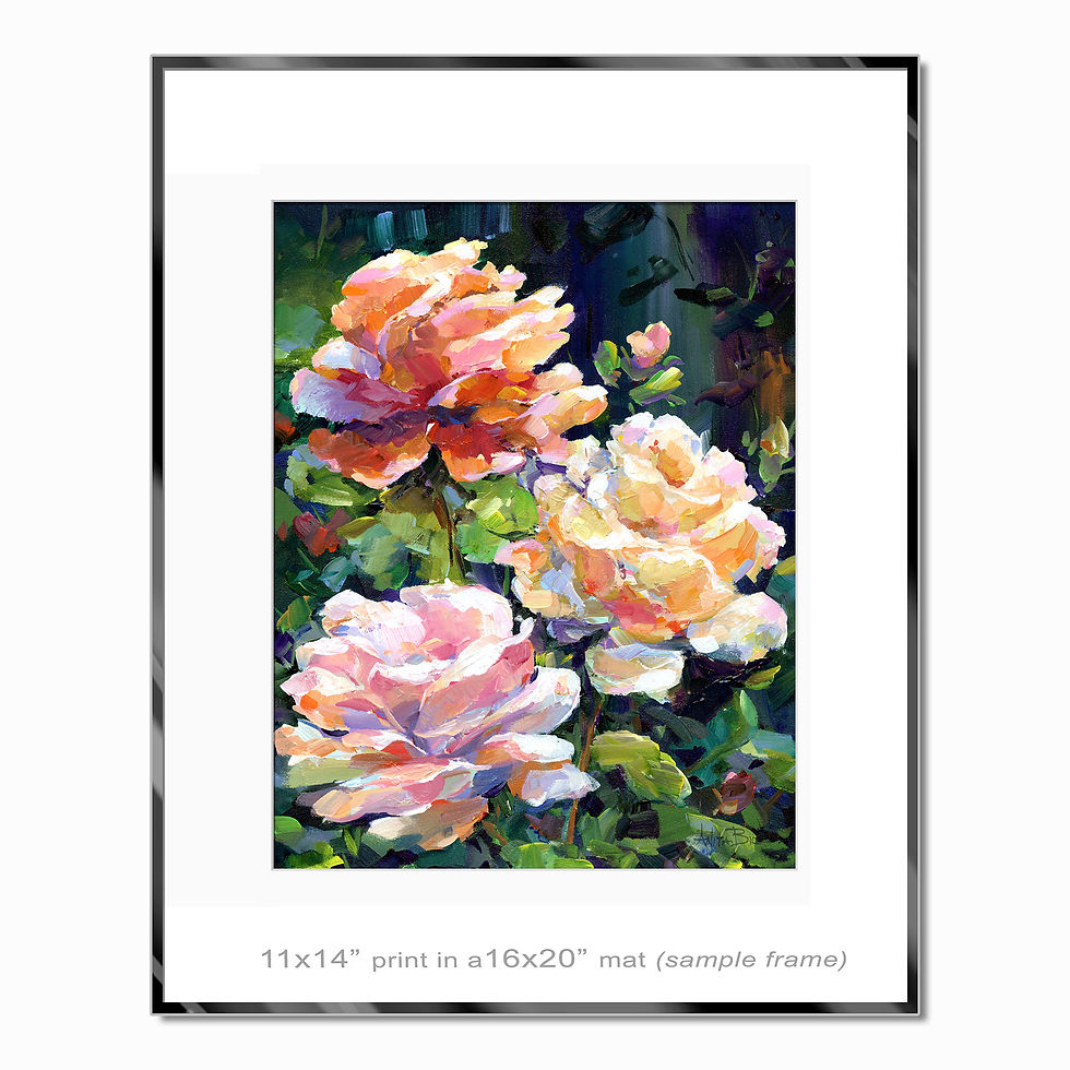 Thumbnail: "Sunlit Roses - small prints"
