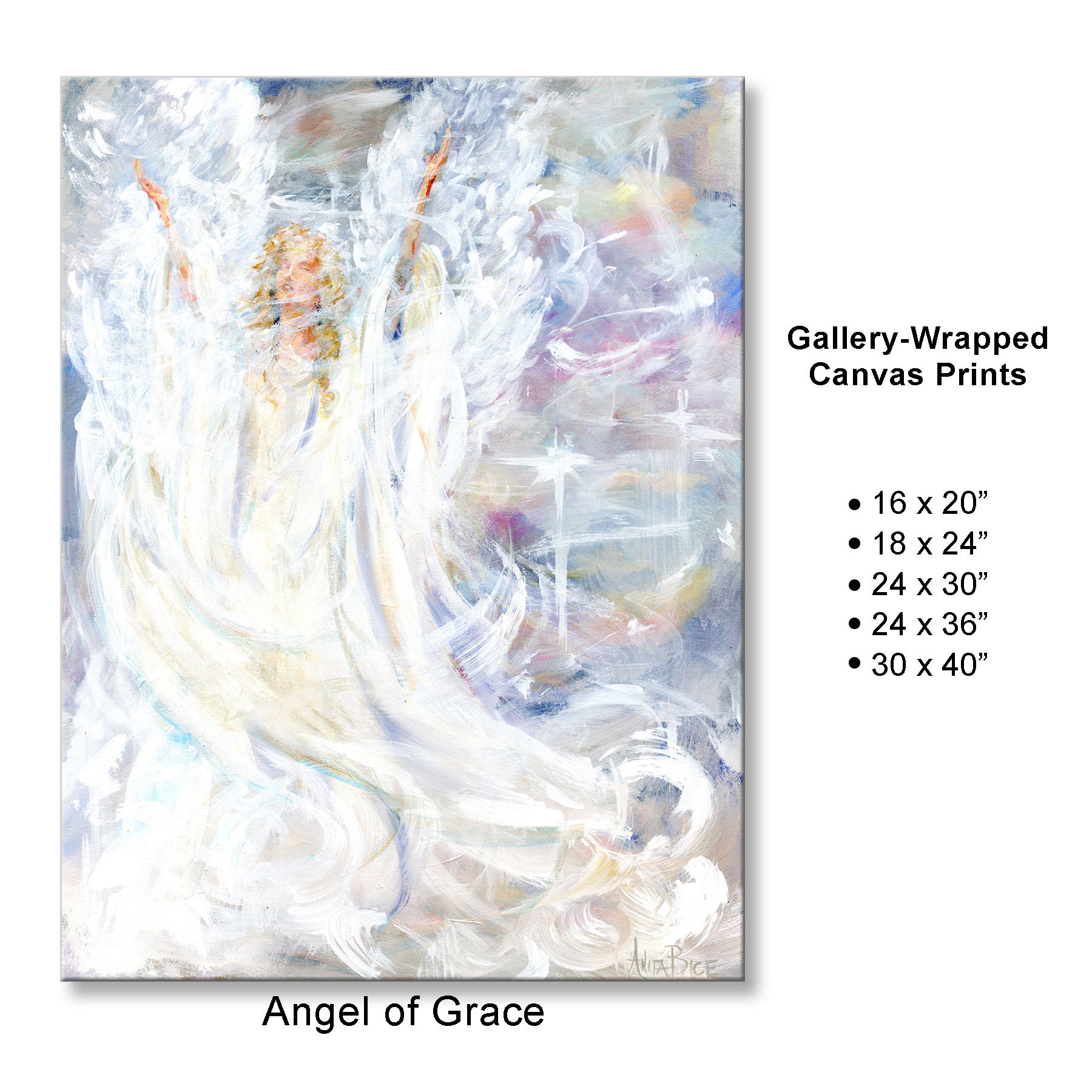 Angel of Grace - Gallery Wrapped Canvas Prints