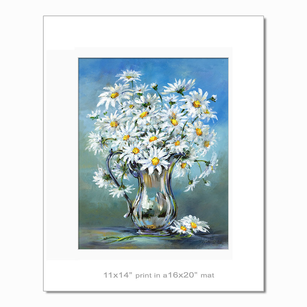 Thumbnail: "Silver Daisies - small prints"