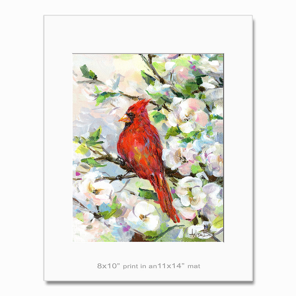 Thumbnail: Spring Visitor - small prints"