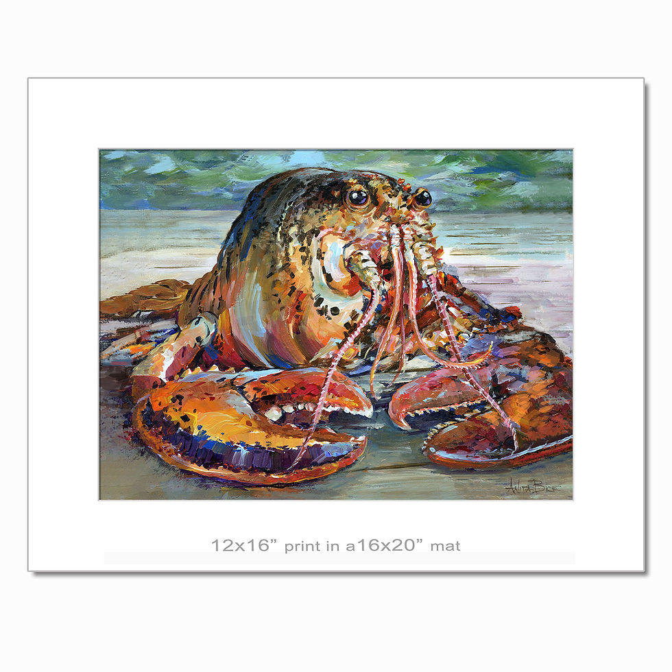 Thumbnail: "Larry, the Lobster - small prints"