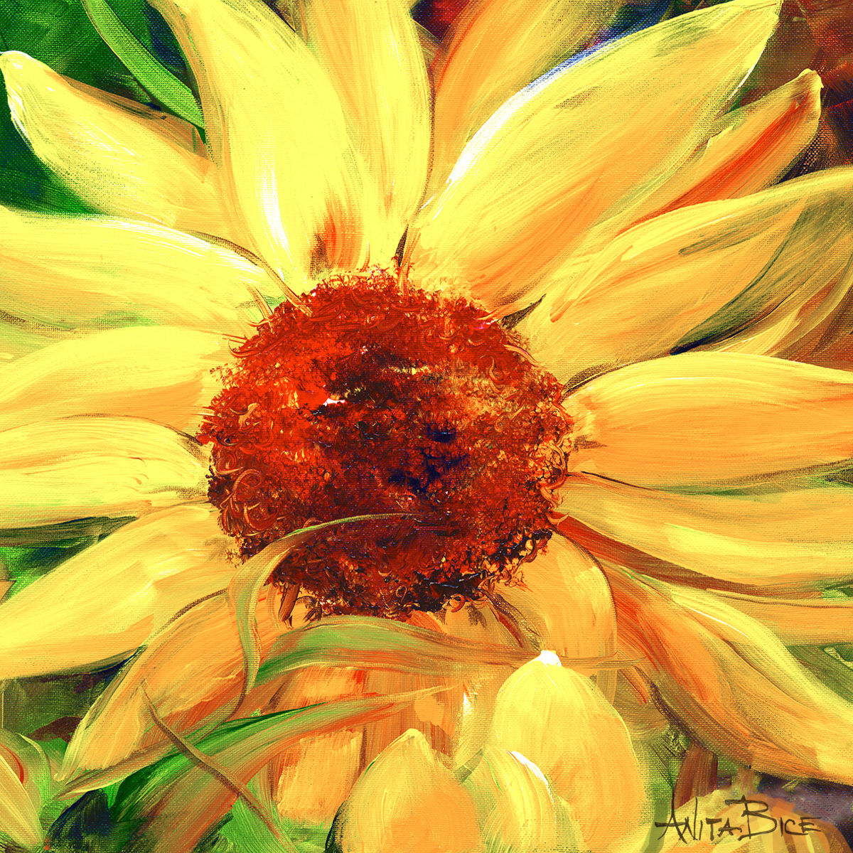 "Yellow Daisy"_4x4minis