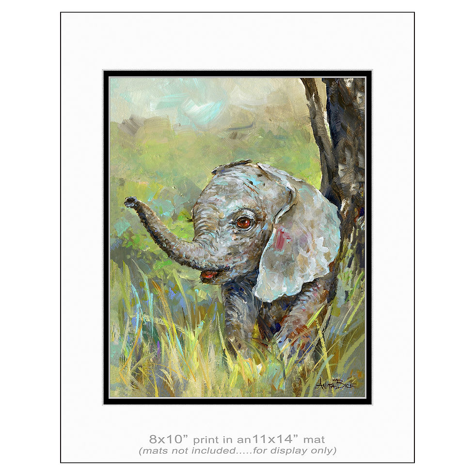 Thumbnail: "Elsie, the Elephant - print"