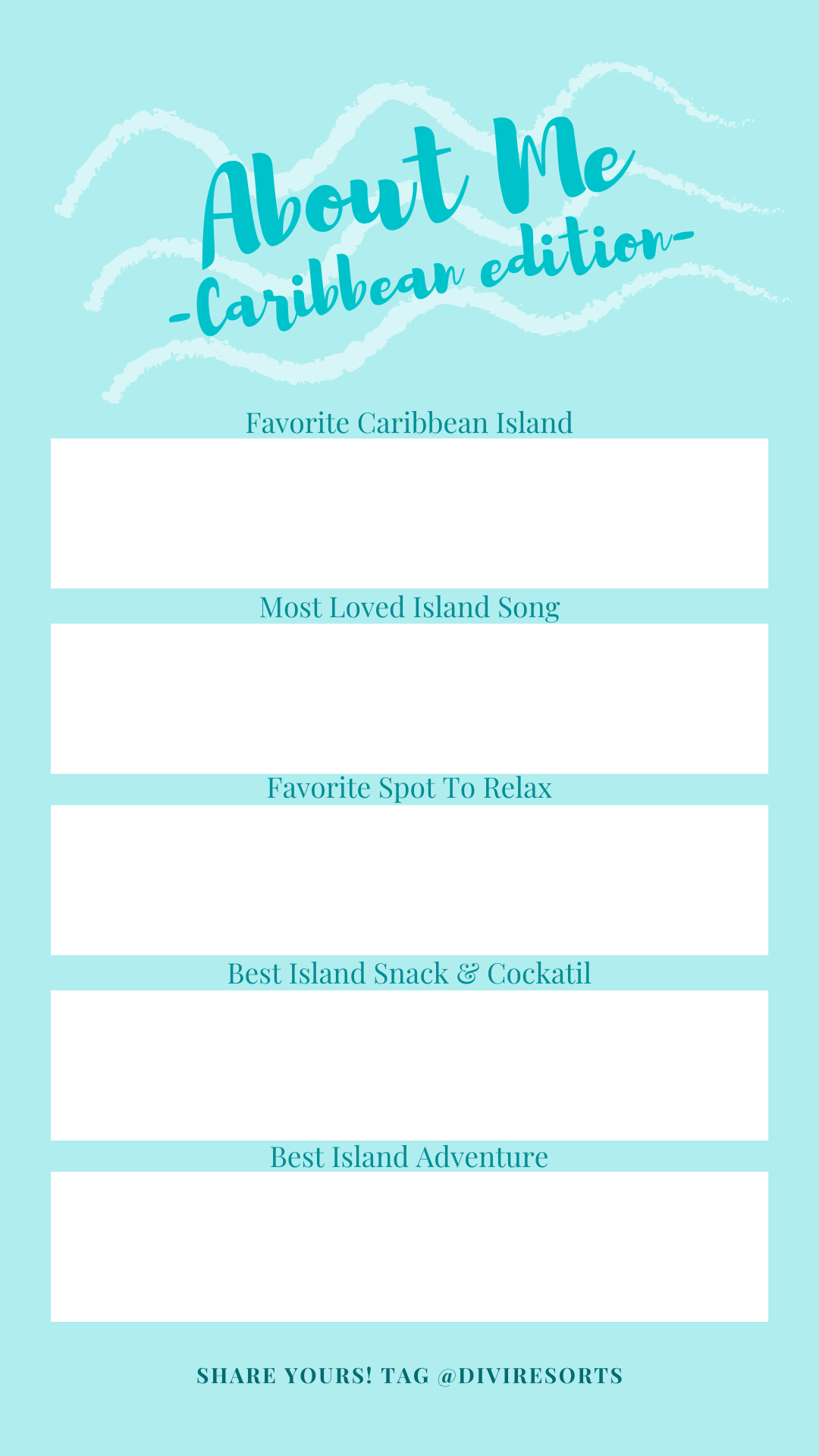About Me Caribbean edition