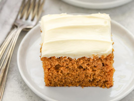 Teff Pumpkin Spice Bread with Cream Cheese Frosting