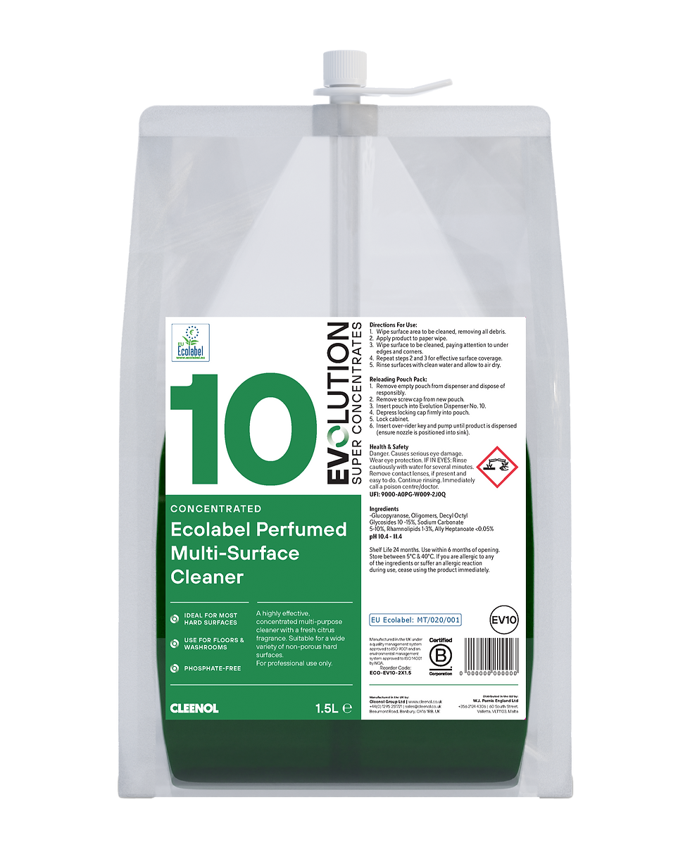 10 CONCENTRATED Ecolabel Perfumed Multi-Surface Cleaner pouch