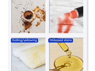 Image of different types of stains