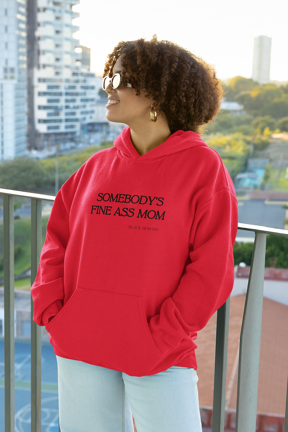 Thumbnail: "Somebody Fine Ass Mom" Organic Cotton Hoodie