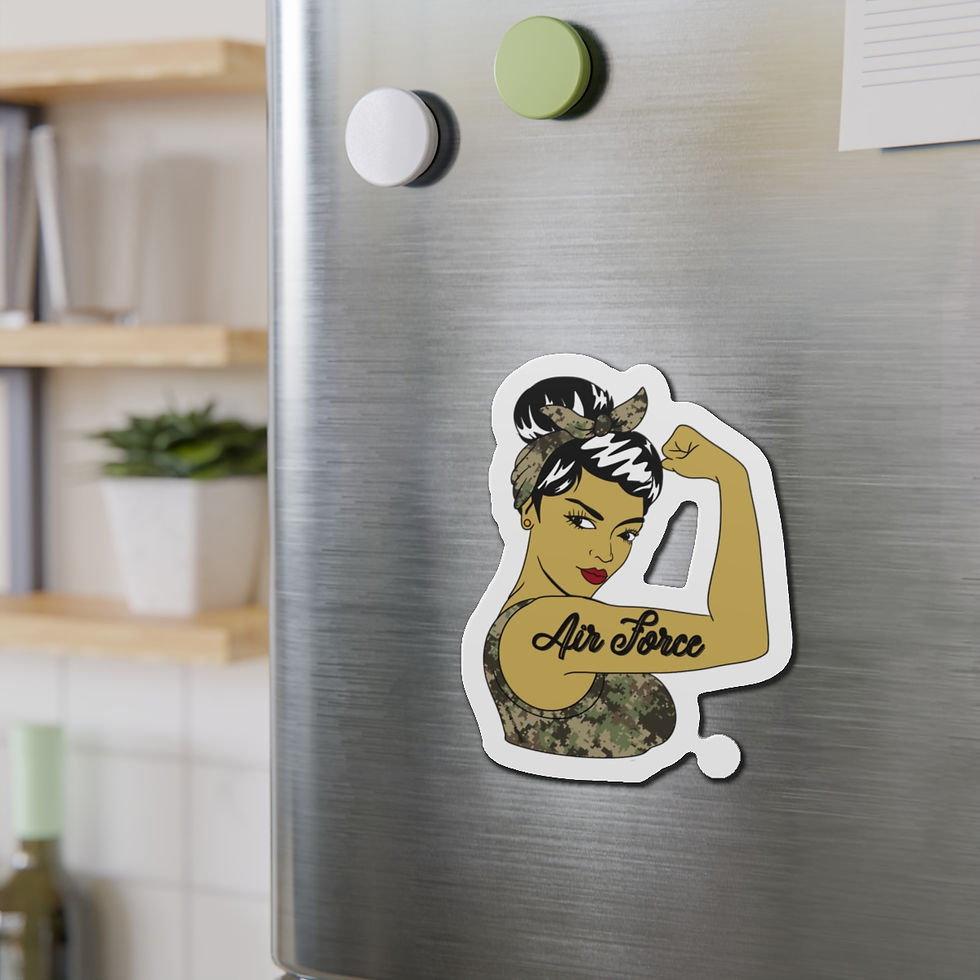 Thumbnail: Air Force Rosie the Riveter Magnet- Asian
