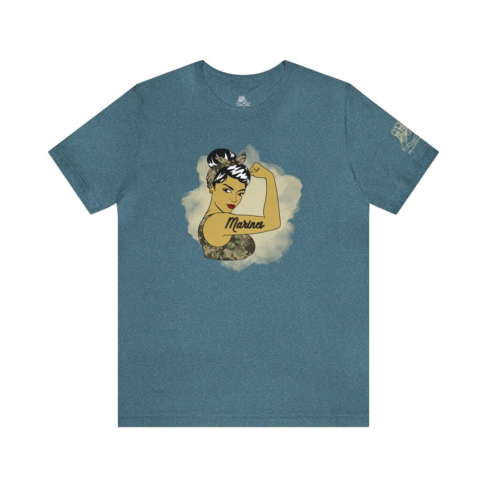 Thumbnail: Rosie the Riveter Marine Tee-Asian