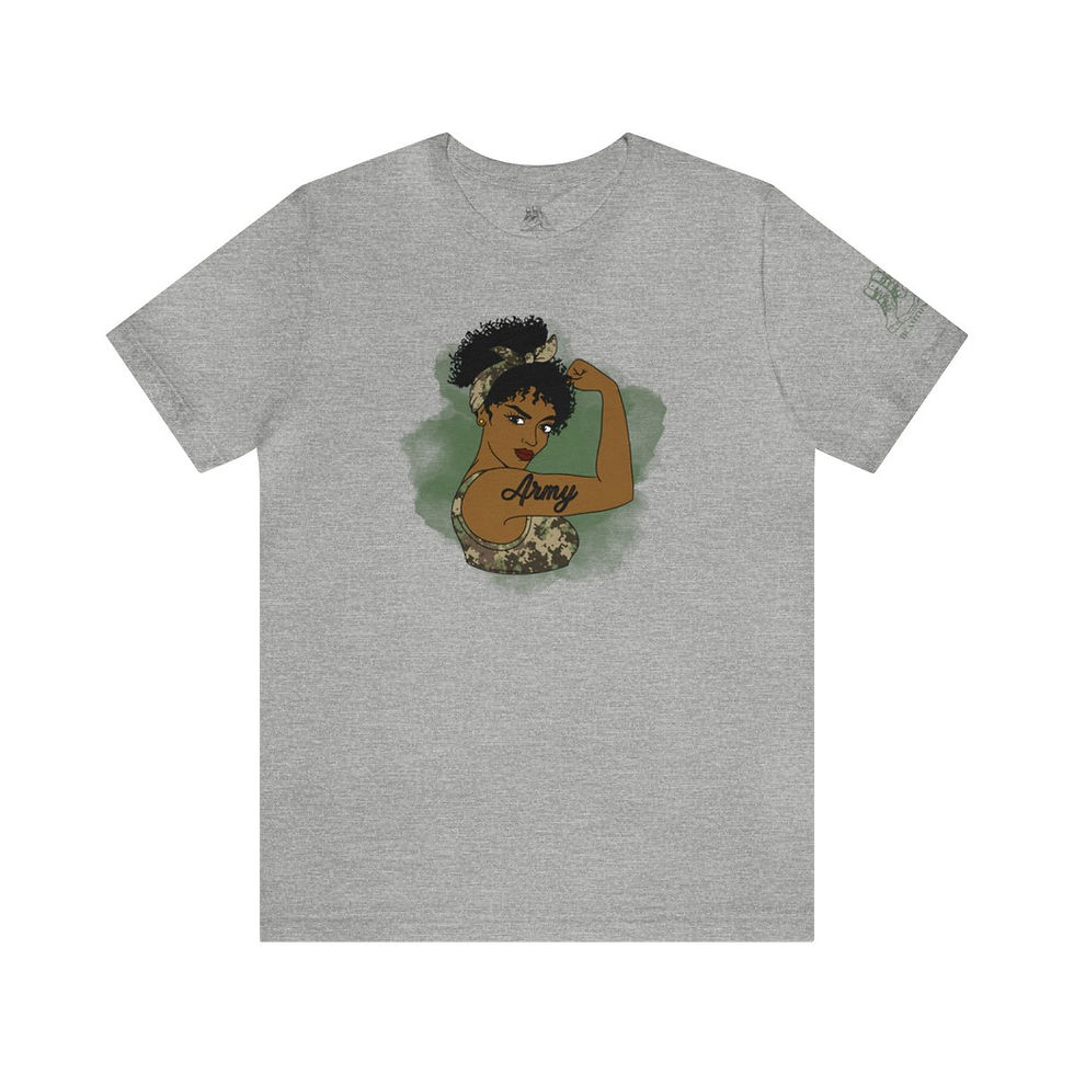 Thumbnail: Rosie the Riveter Army Tee-Black