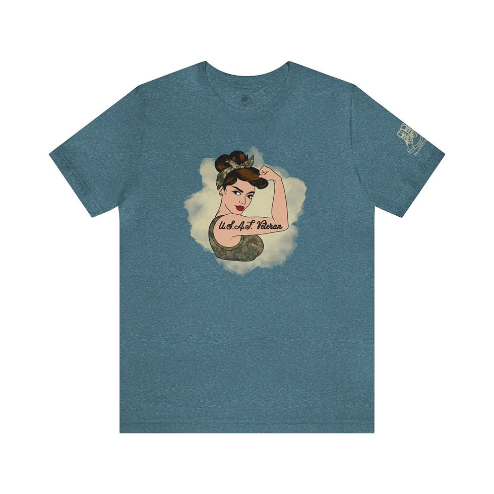Thumbnail: Rosie the Riveter Air Force Veteran Tee-Hispanic