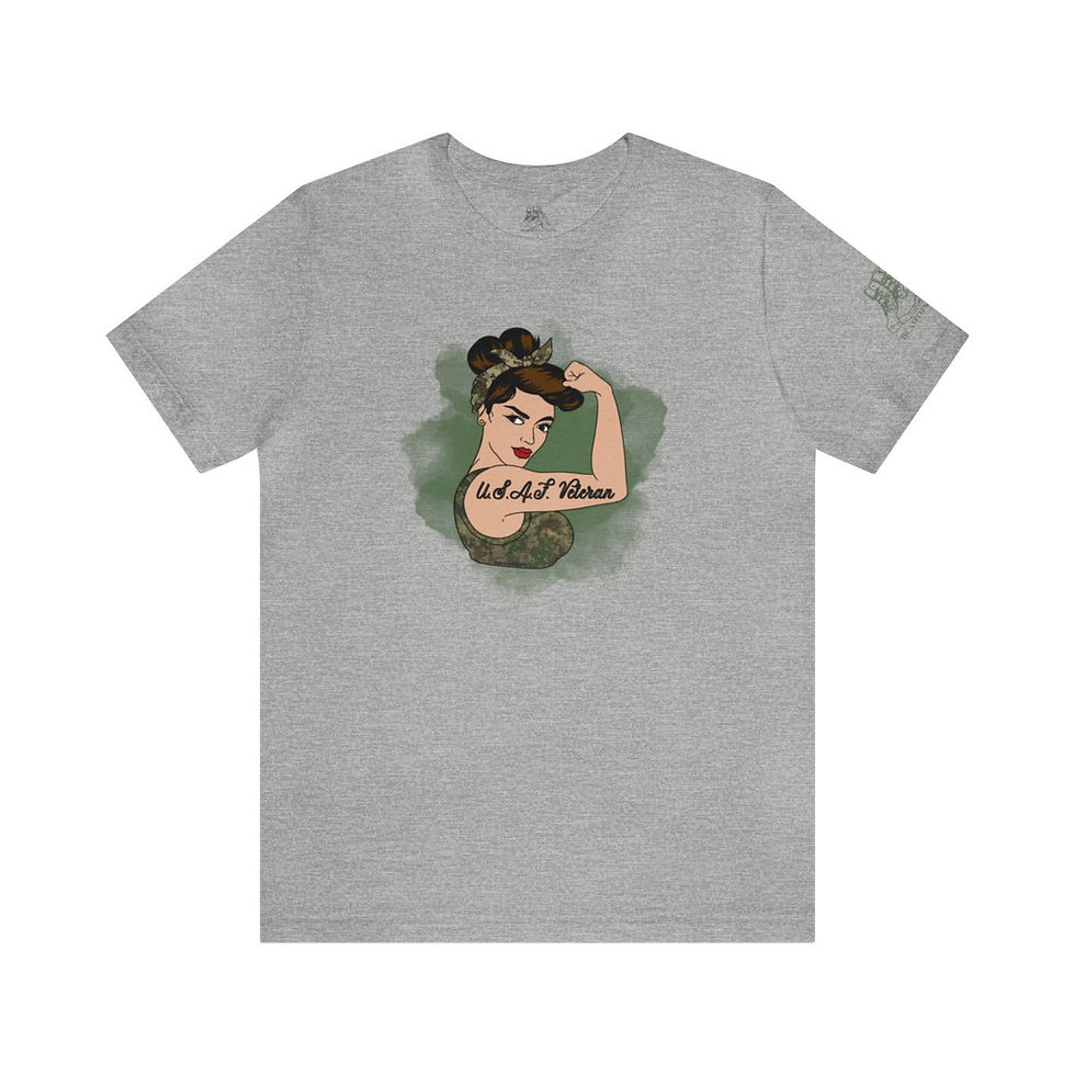 Thumbnail: Rosie the Riveter Air Force Veteran Tee-Hispanic