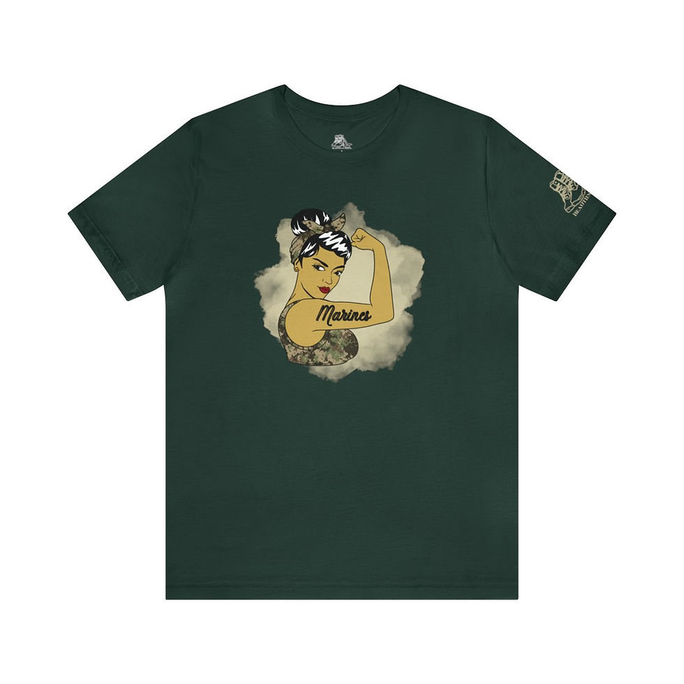Thumbnail: Rosie the Riveter Marine Tee-Asian