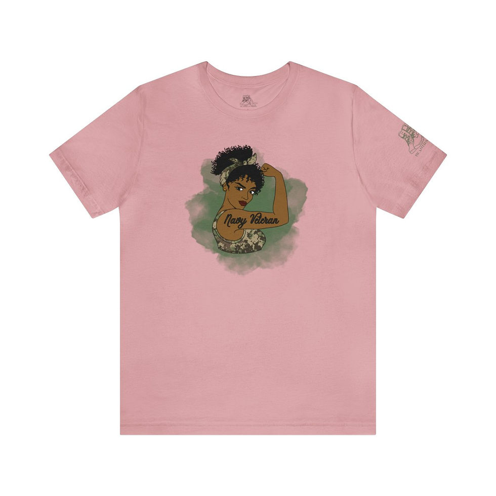 Thumbnail: Rosie the Riveter Navy Veteran Tee-Black