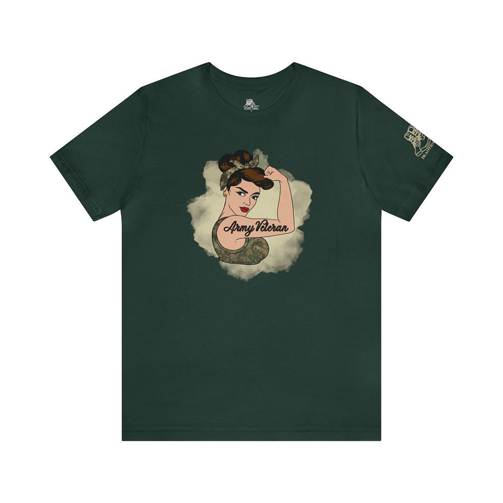 Thumbnail: Rosie the Riveter Army Veteran Tee-Hispanic