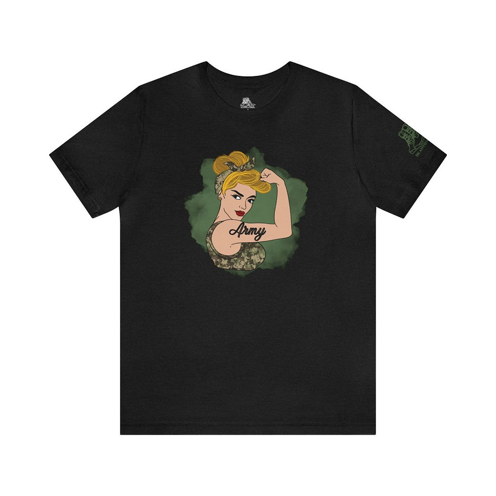 Thumbnail: Rosie the Riveter Army Tee-White