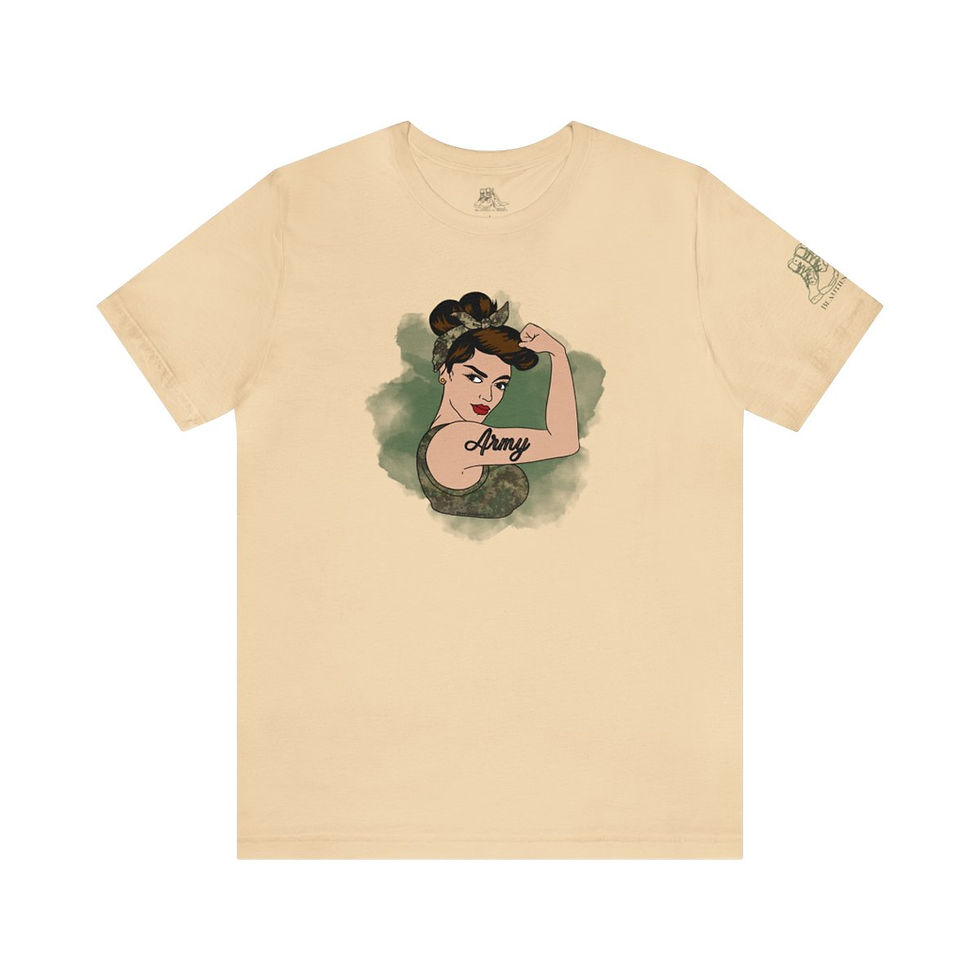 Thumbnail: Rosie the Riveter Army Tee-Hispanic