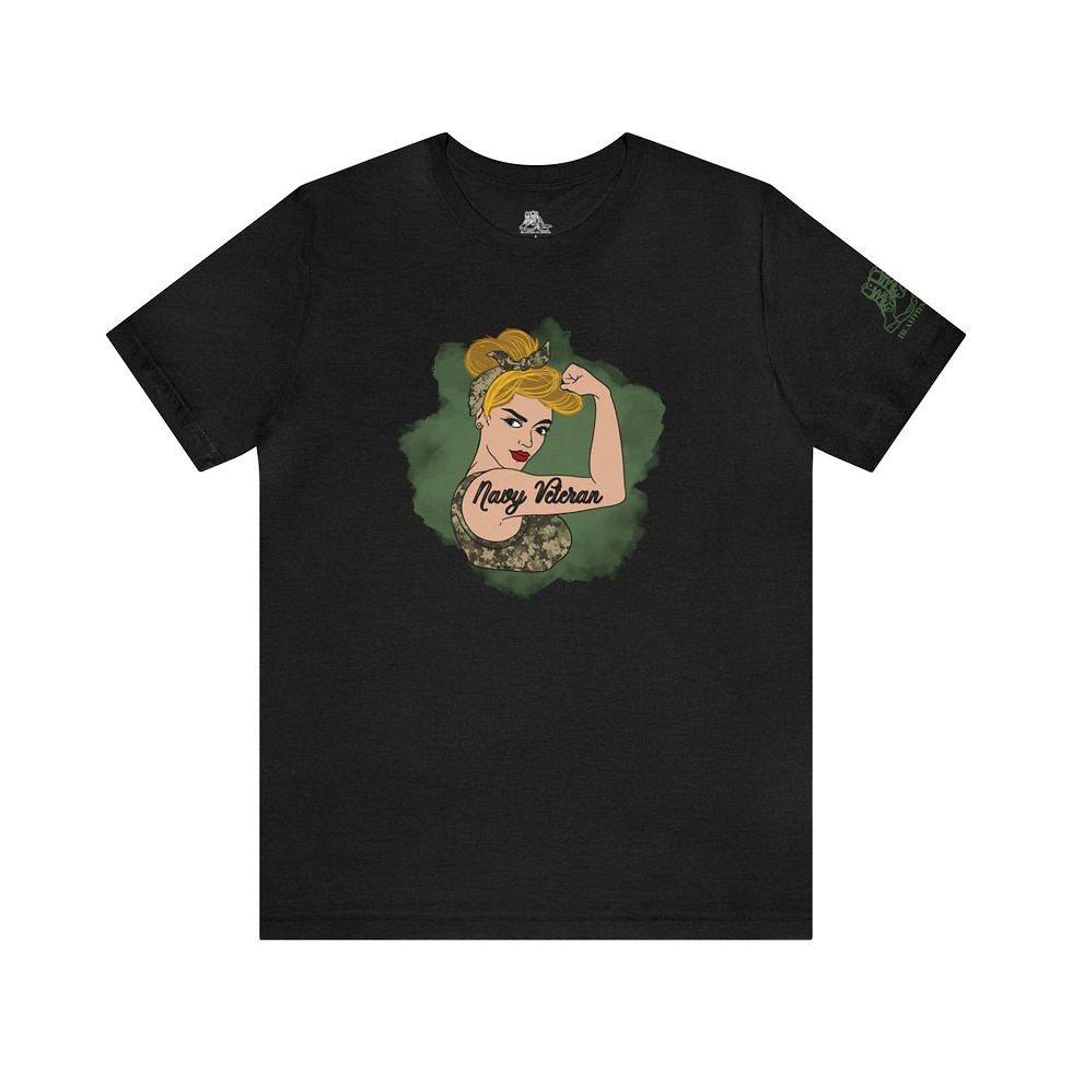 Thumbnail: Rosie the Riveter Navy Veteran Tee-White