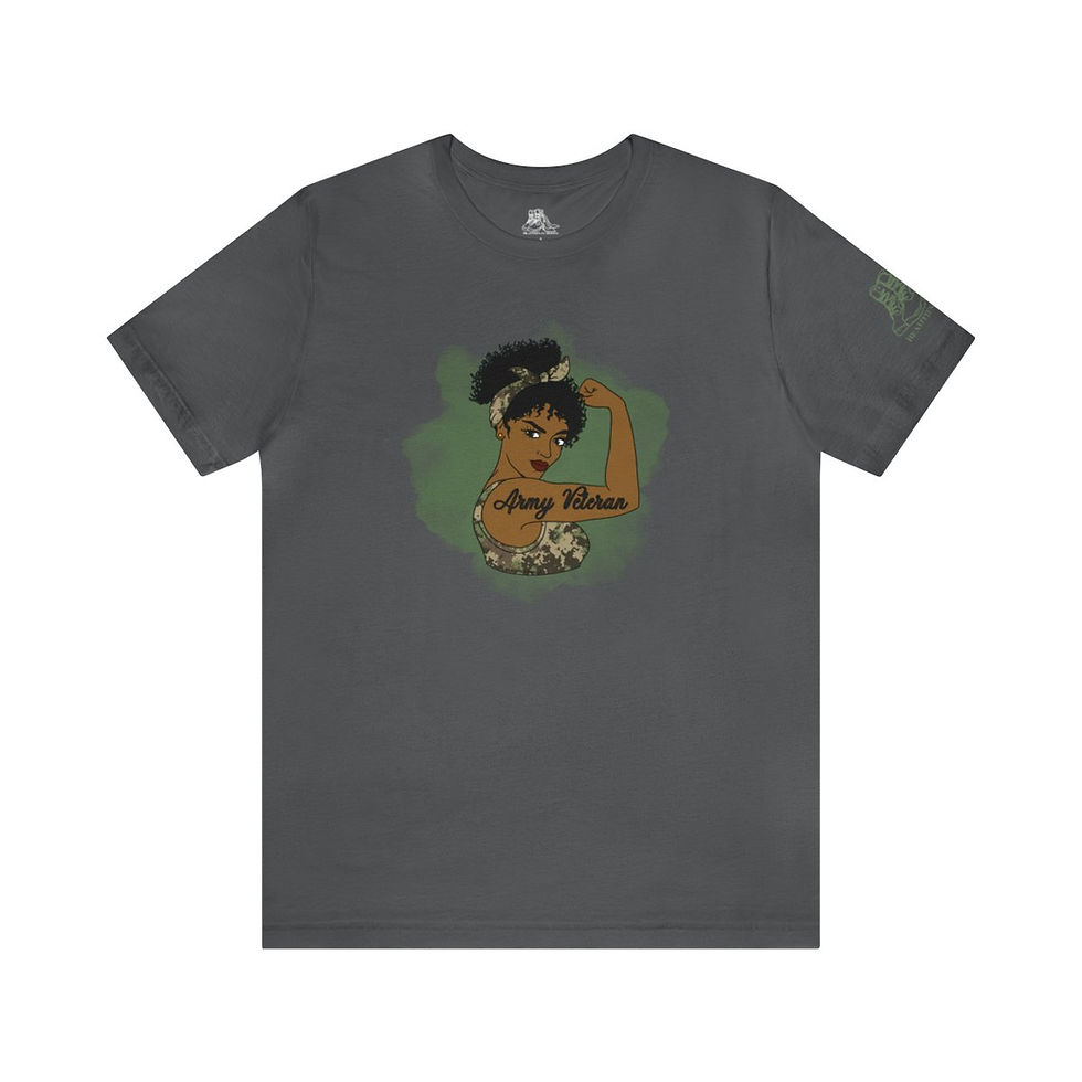 Thumbnail: Rosie the Riveter Army Veteran Tee-Black