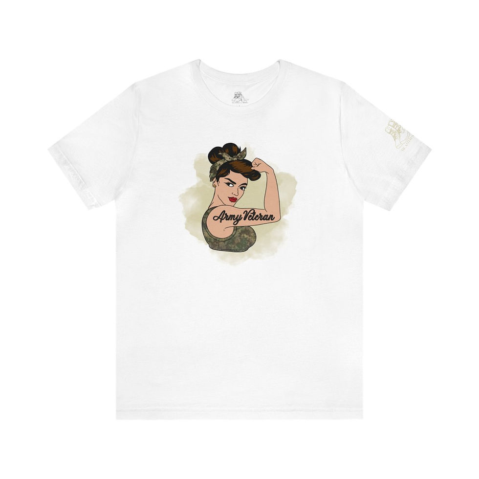 Thumbnail: Rosie the Riveter Army Veteran Tee-Hispanic