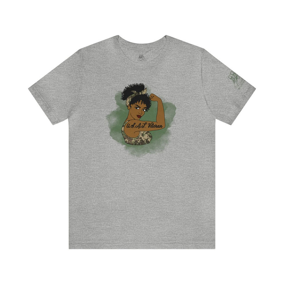 Thumbnail: Rosie the Riveter Air Force Veteran Tee-Black