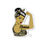 Thumbnail: Marine Rosie the Riveter Magnet- Asian