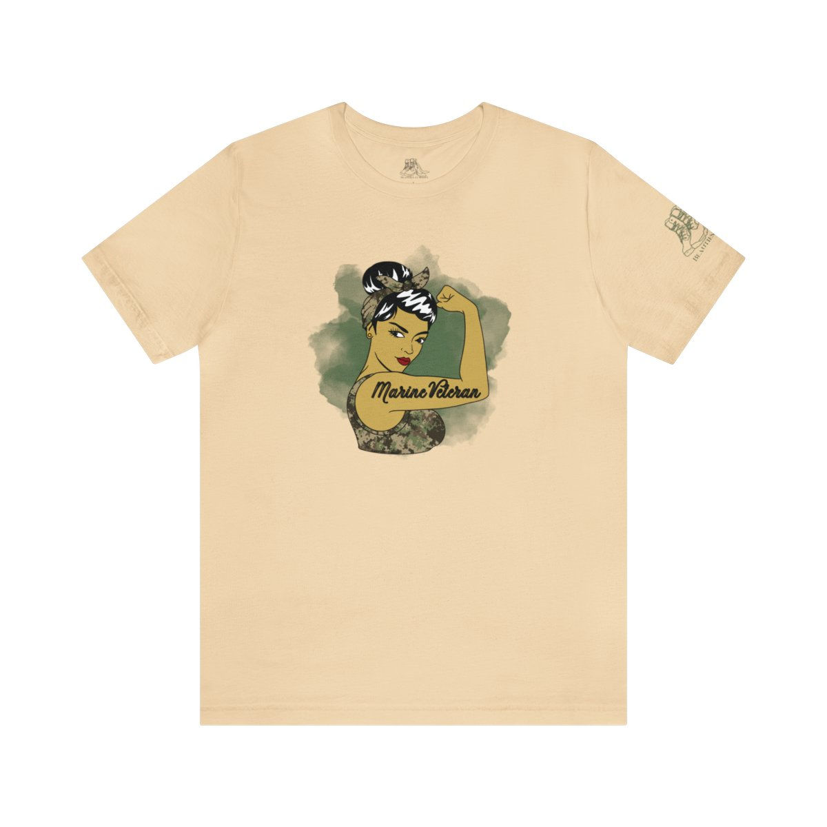 Rosie the Riveter Marine Veteran Tee-Asian