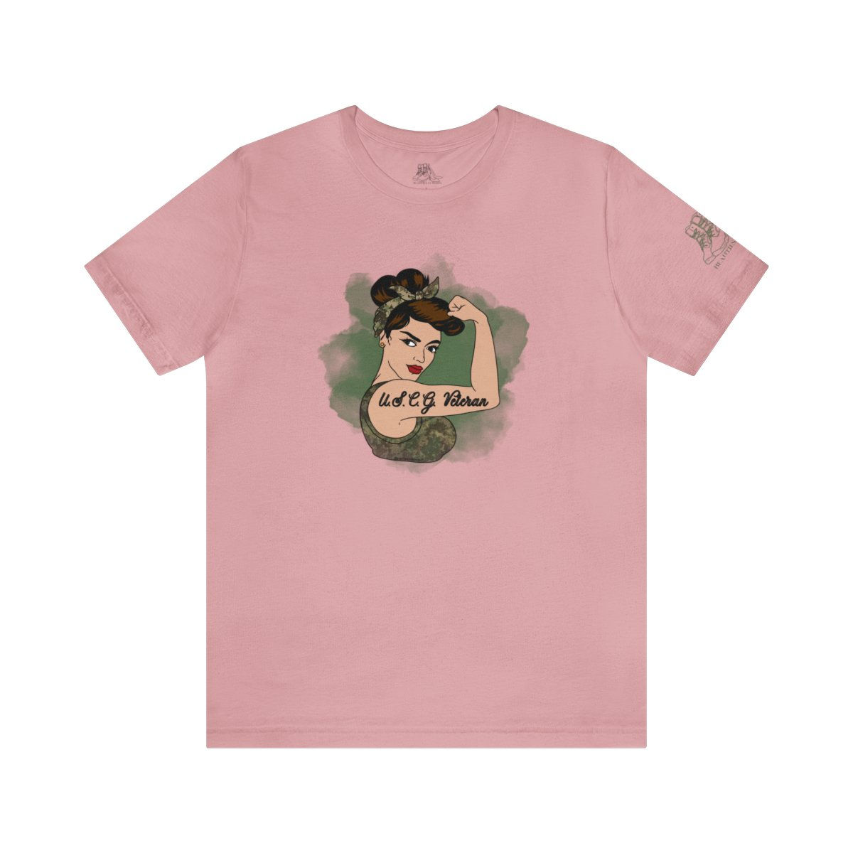 Rosie the Riveter Coast Guard Veteran Tee-Hispanic