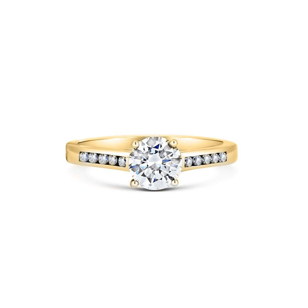 Thumbnail: Round Brilliant Engagement Ring - BNDRR003