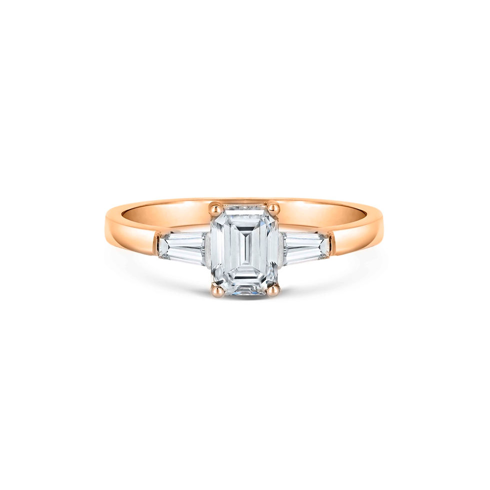 Thumbnail: Emerald Cut Engagement Ring - BNDER001