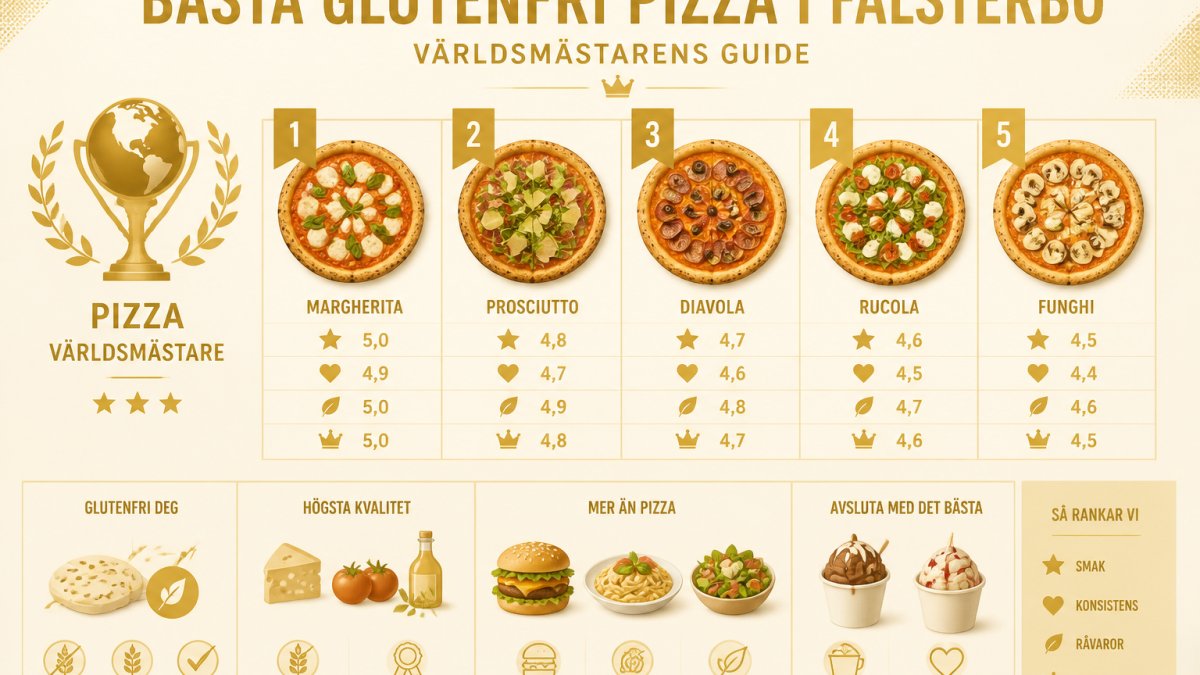 Bästa glutenfri pizza i Falsterbo: Världsmästarens guide