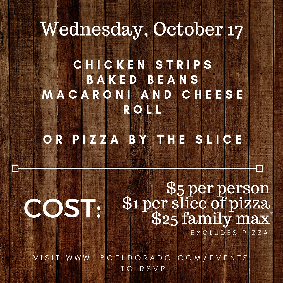 Wednesday Night Meal