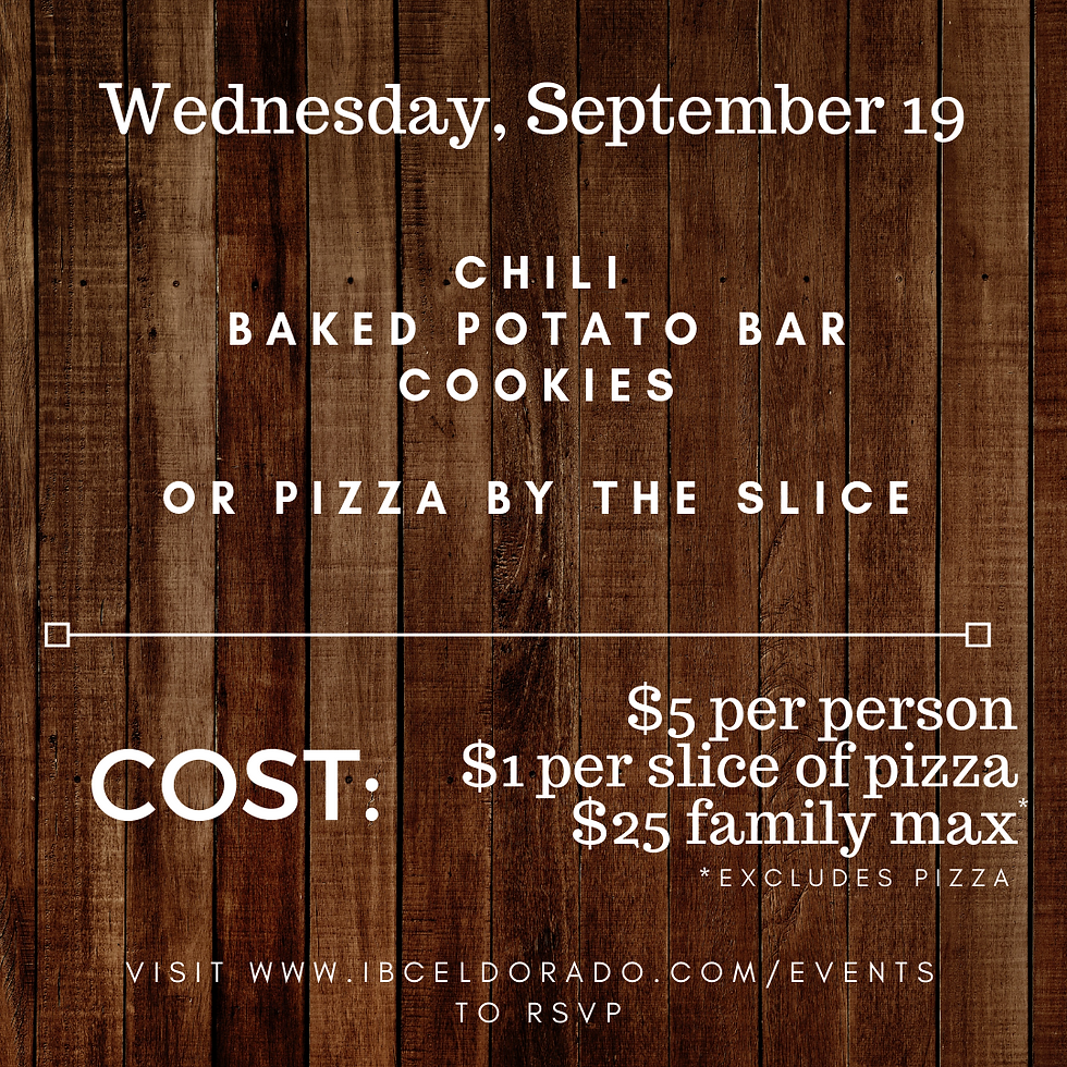 Wednesday Night Meal