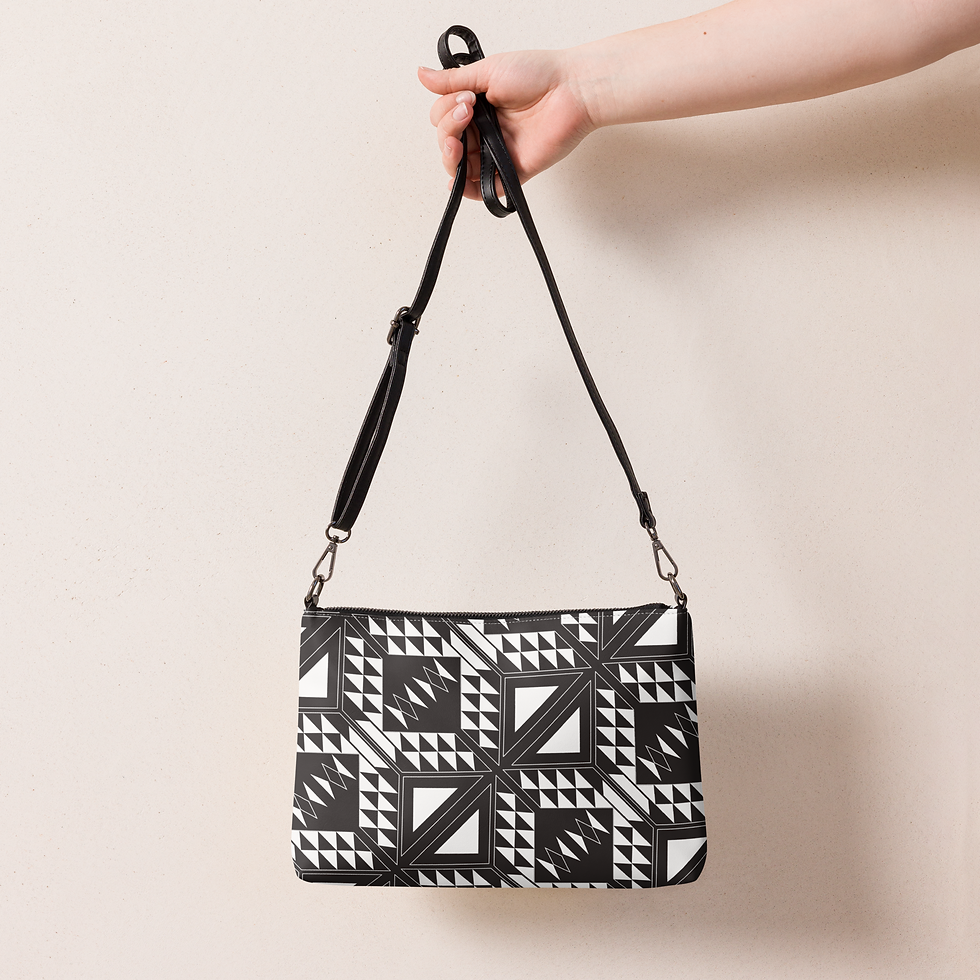 Thumbnail: C.S. Contemporary B&W Crossbody bag