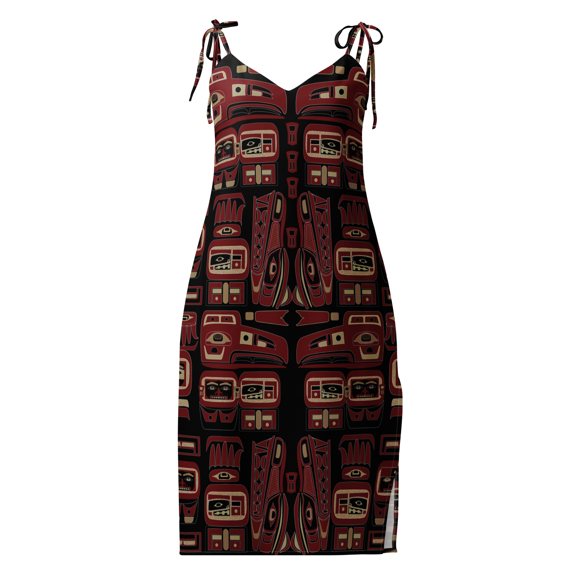 People of the Potlatch - Tie-strap midi dress