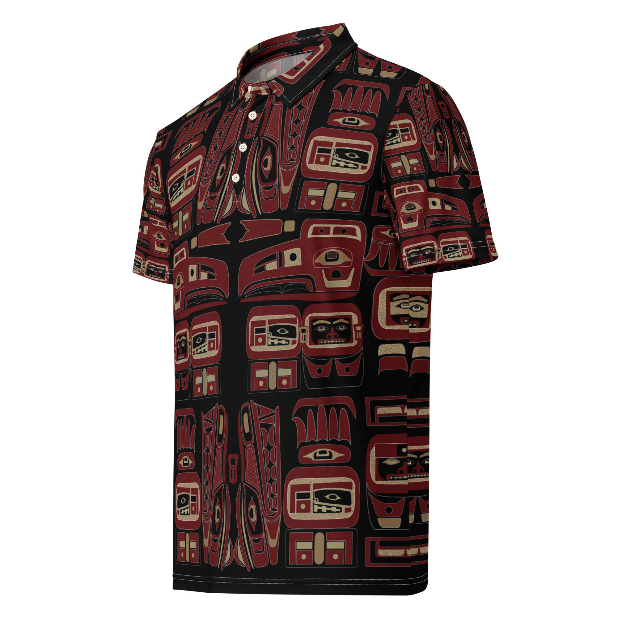 People of the Potlach Men’s slim fit polo