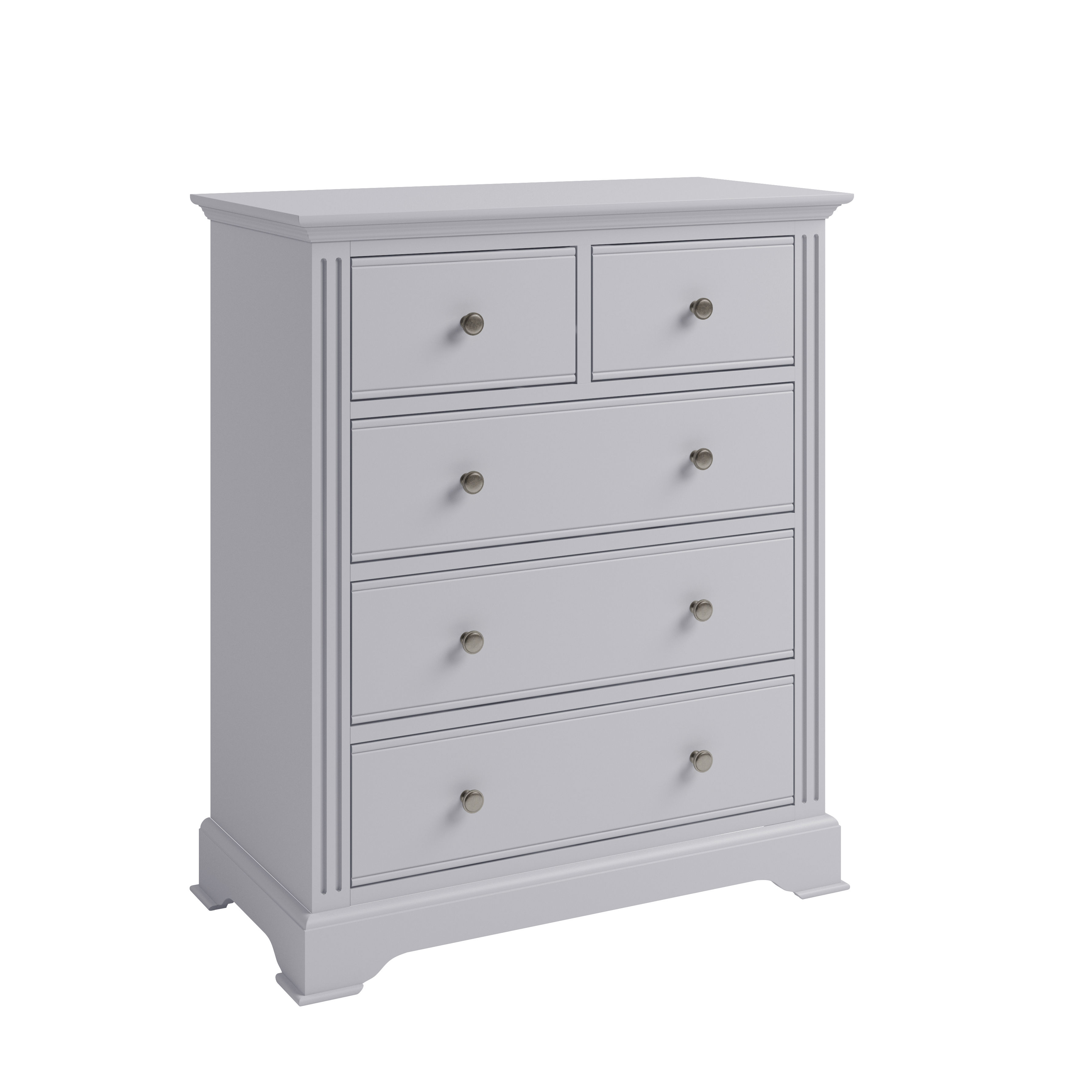 Irvine 2 Over 3 Chest of Drawers, Grey