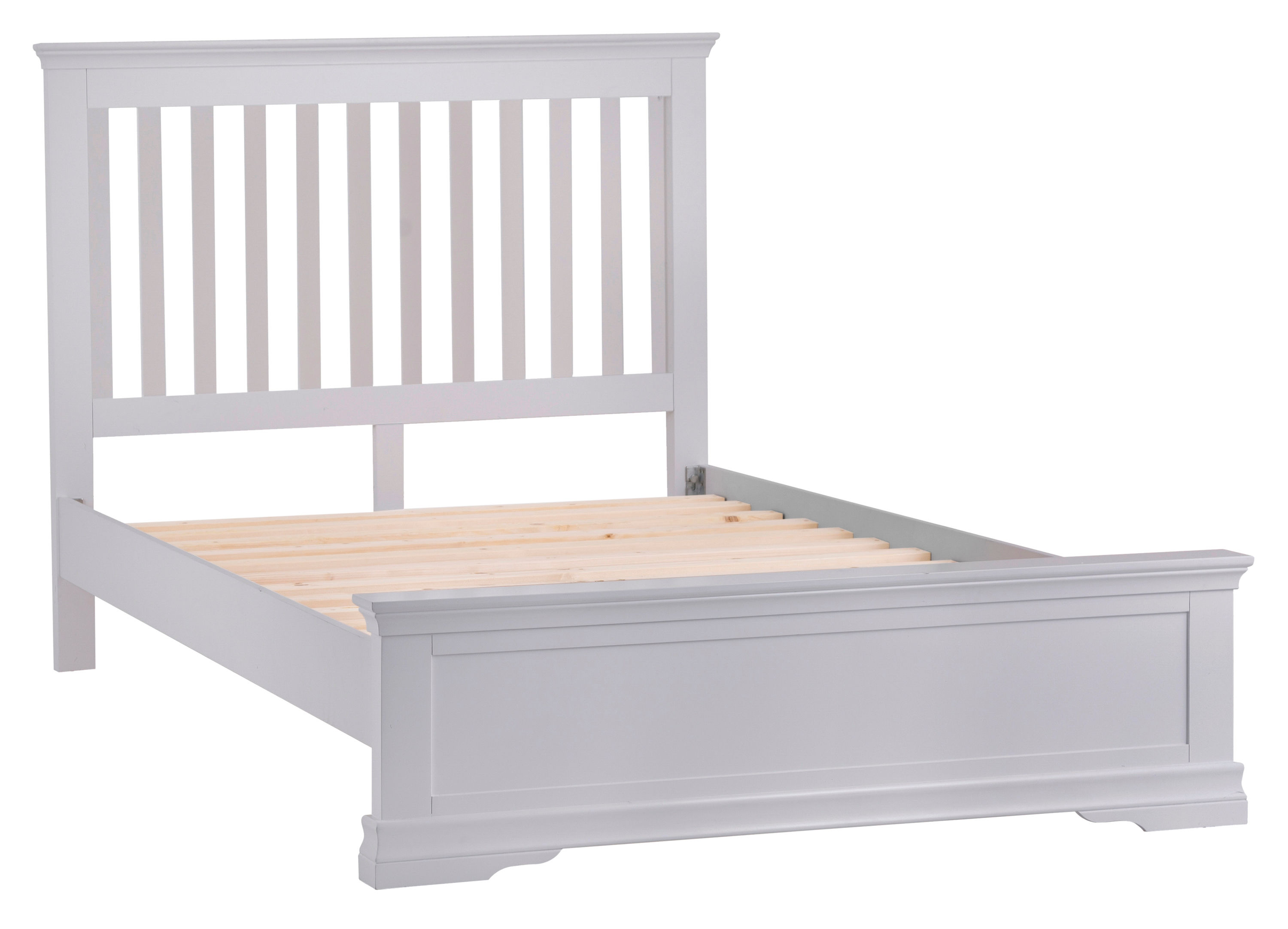 Eden King-size Bed Frame, Grey