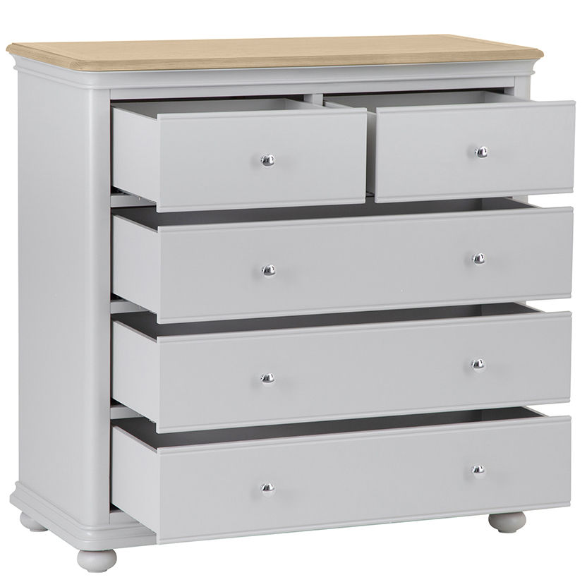 Thumbnail: Harvant 2 Over 3 Chest of Drawers, Grey