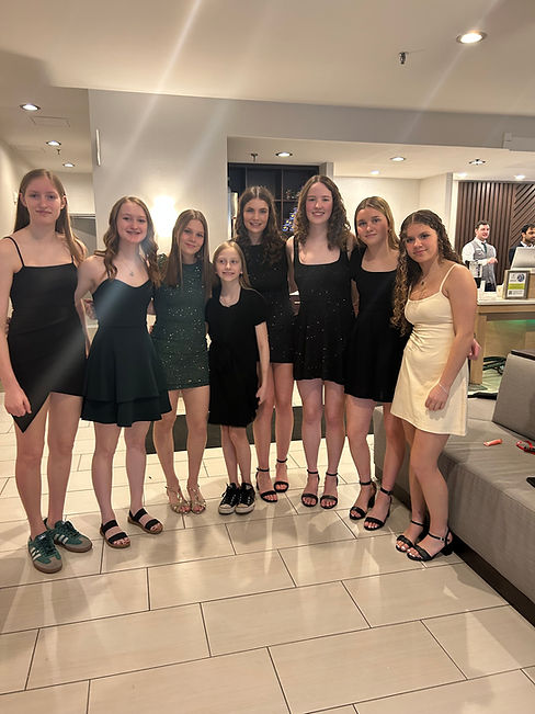 Nora Evans ready to attend Closing Ceremonies with her PEI team..jpeg